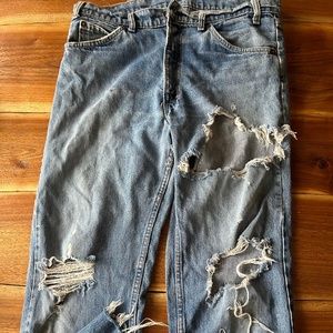 Vintage destructed Levi’s